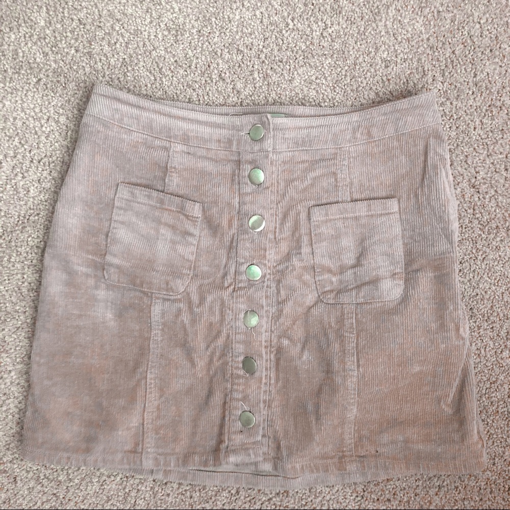 charlotte russe corduroy lilac skirt
